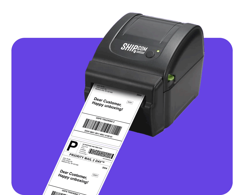 Ship.com label printer