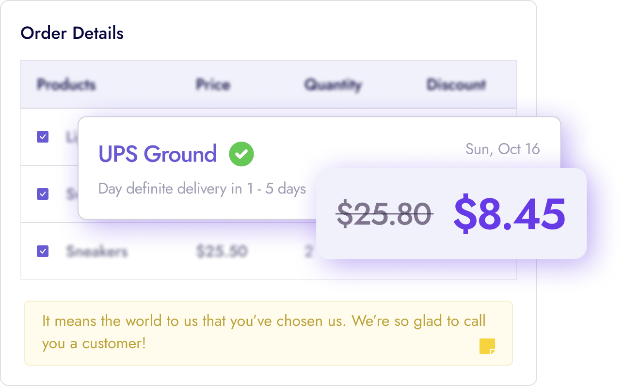 Ship.com app screenshot