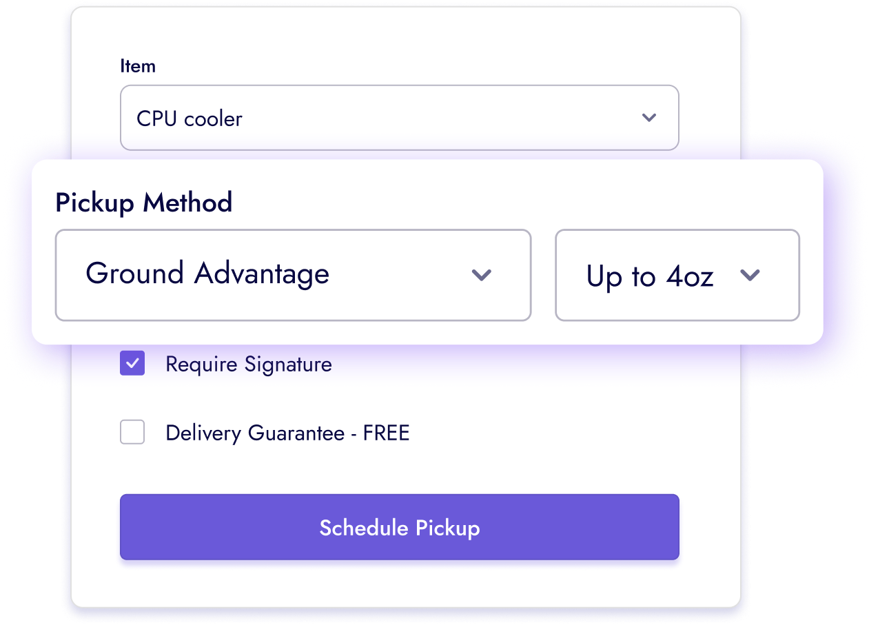 Ship.com app screenshot