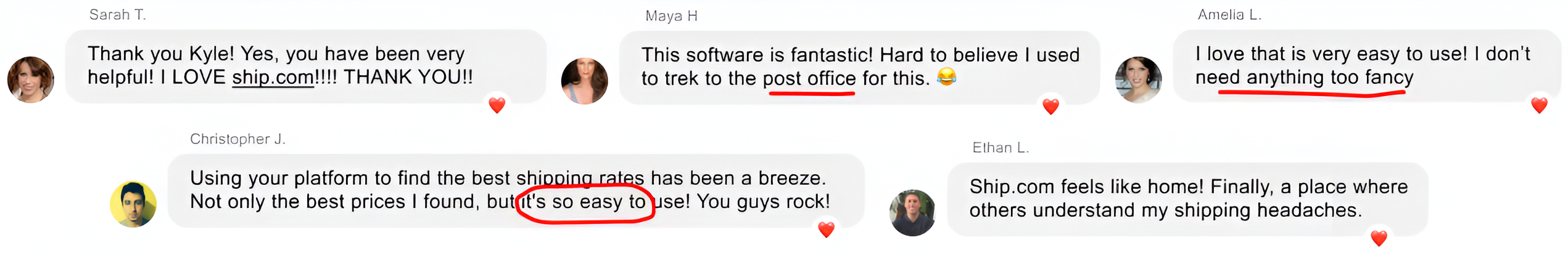 Ship.com testimonials